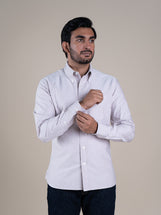 Cardiff Button Down in Midweight Oxford Pale Lilac