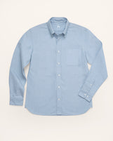 Cardiff Button Down in Midweight Oxford Vintage Blue
