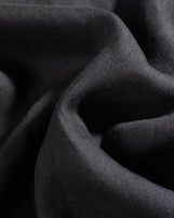Malabar Band Collar Shirt Onyx Black Fabric Dyed Linen