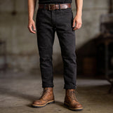 Ontaké in Midweight Indian Selvedge Denim Monsoon Black