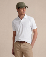 Oslo Ribbed Collar in Pique Cotton White
