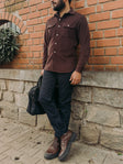 Burnt Umber Pinwale Corduroy