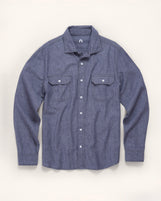 Reno Spread Collar in Japanese Chambray Cirrus