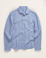 Corfu in Midweight Linen Cotton Nautical Stripes