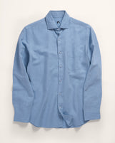 Corfu in Midweight Linen Cotton Powder Blue