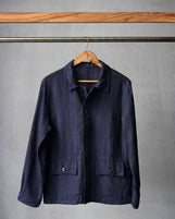 Sierra in Mid-weight Linen Navy