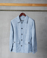 Sierra in Mid-weight Linen Sky Wash