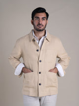 Lyon in Heavyweight Linen Mocha Cream