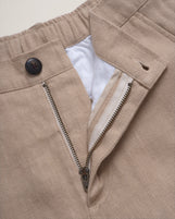 Faro in Heavyweight Linen Mocha Cream