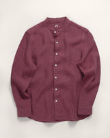 Corfu in Garment Dyed Linen Zinfandel