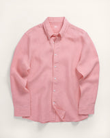 Corfu in Garment Dyed Linen Salmon