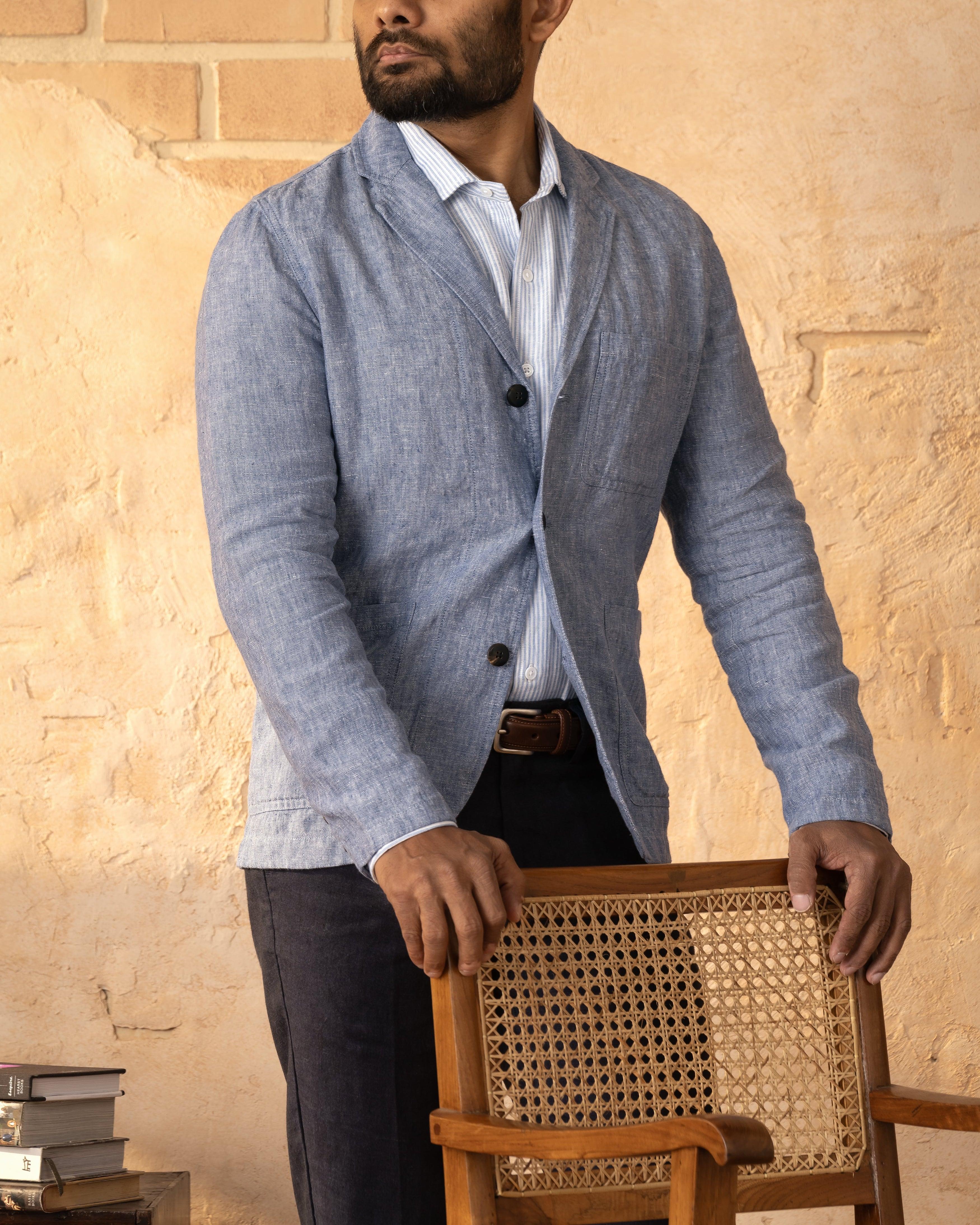 7oz Washed Organic Cotton Canvas - Sky 7oz Washed Organic Cotton Canvas - Sky