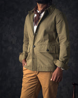 Sierra in Mid-weight Cotton Twill Olive