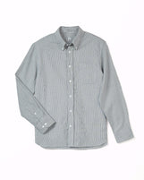 Hudson in Light Oxford Gray Ticking