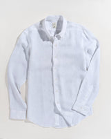 Corfu in Yarn Dyed Linen Birch White
